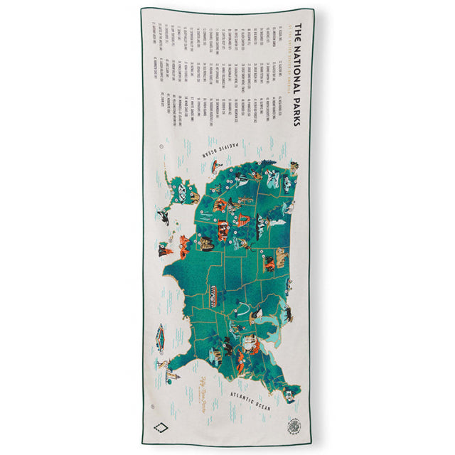 59 Parks: US Map Towel