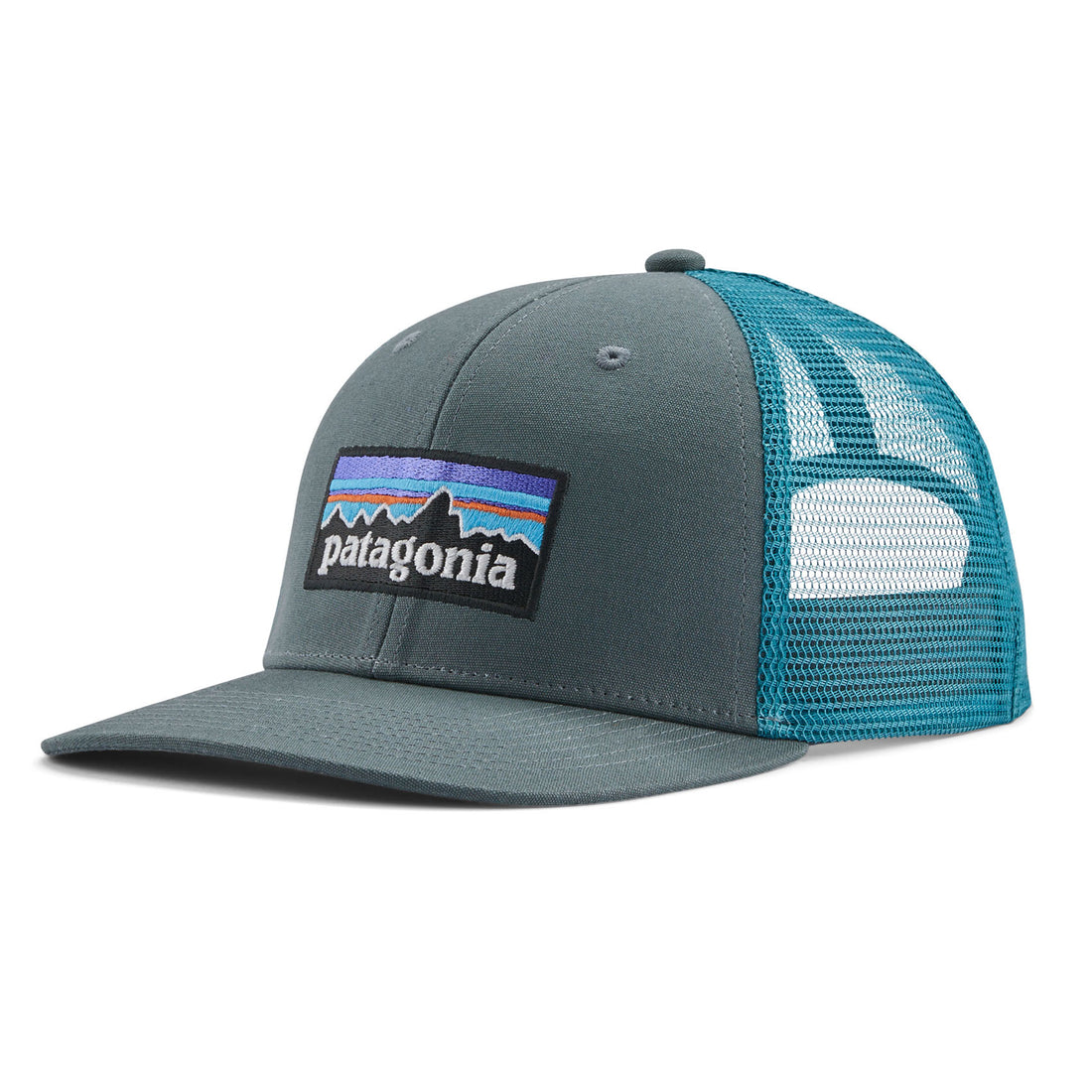 Patagonia P-6 Logo Trucker Hat Pufferfish Gold