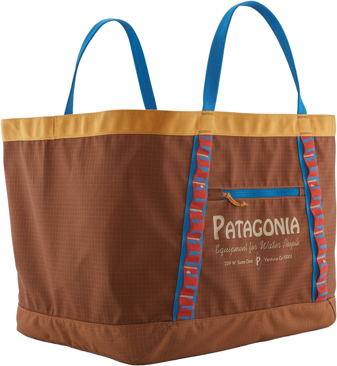 Patagonia Black Hole Gear Tote Water People Banner: Tree Ring Brown