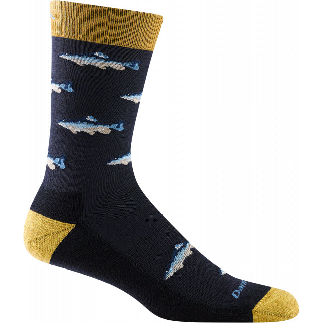 Darn Tough Men's Spey Fly Crew Lightweight with Cushion Navy