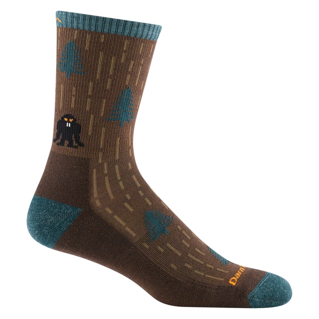 Darn Tough men's  Hike/Trek Micro Crew Lightweight with Cushion Yarn Goblin Earth