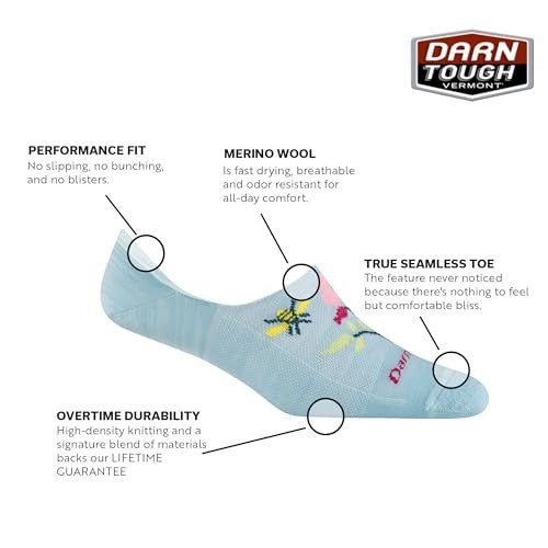 Darn Tough Womens No Show Hidden Lightweight