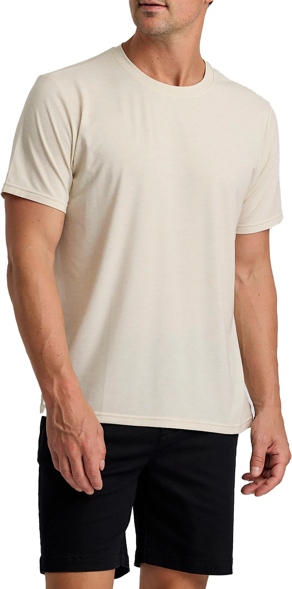 RiverSportsOutfitters Free Fly Mens Elevate Lightweight Tee Heather Birch