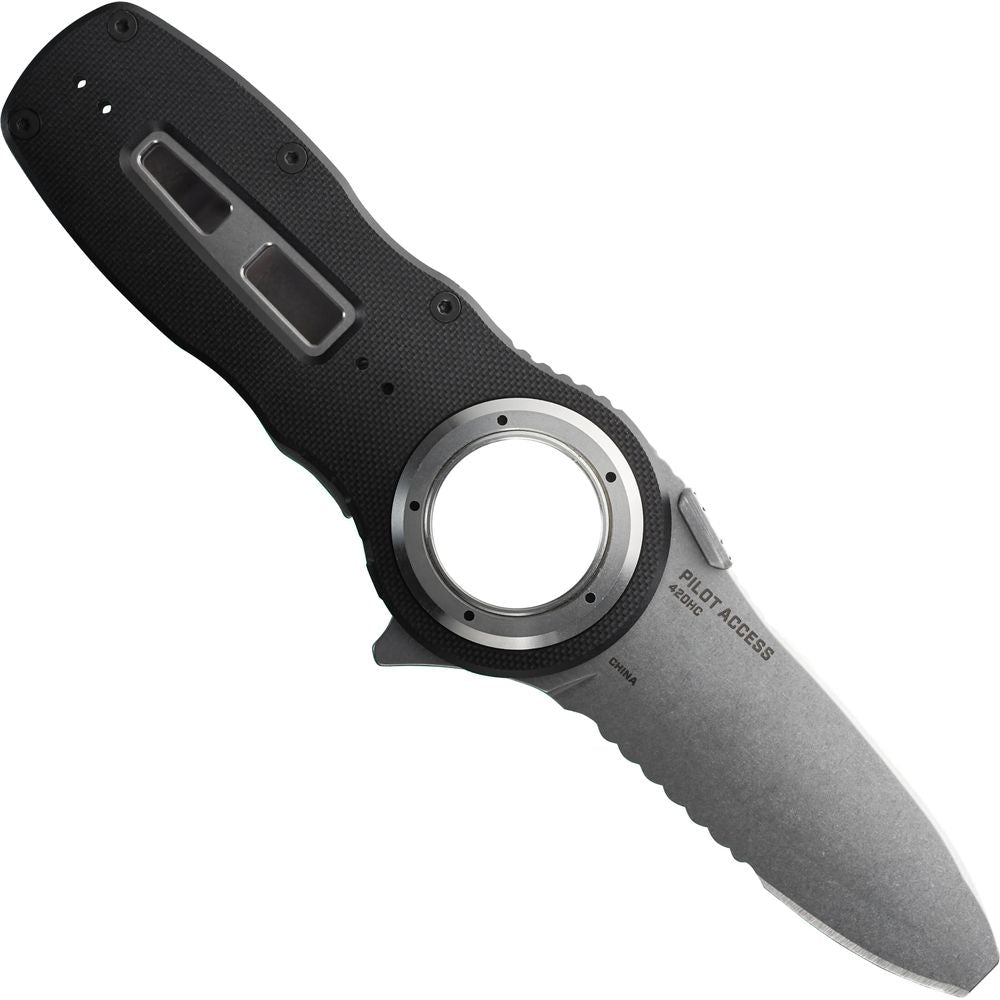 NRS Pilot Access Folding Knife Black