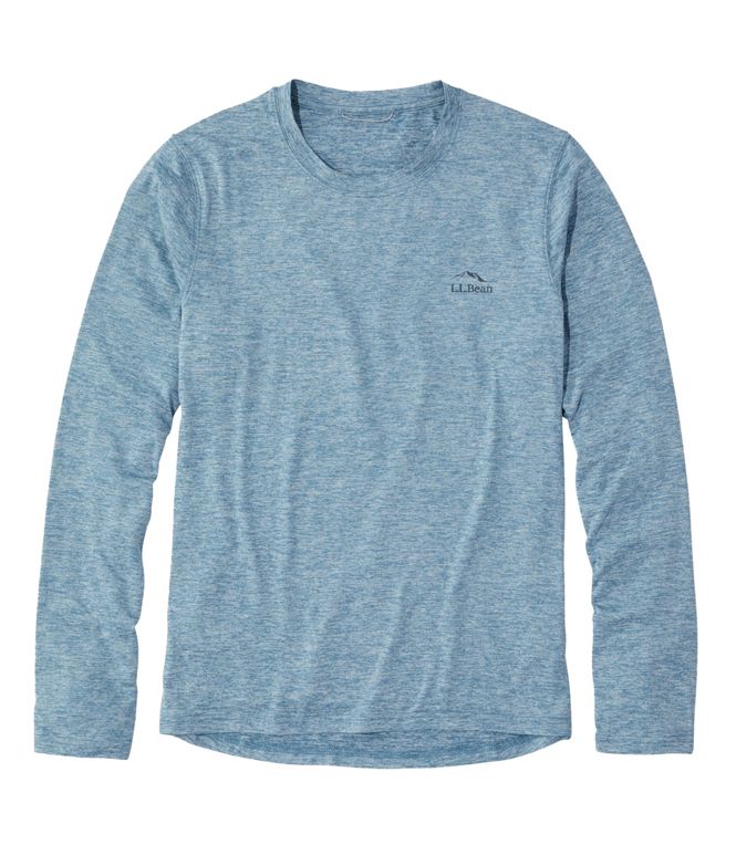 LL Bean Men's Insect Sheild Pro Knit Crew late Heather / S