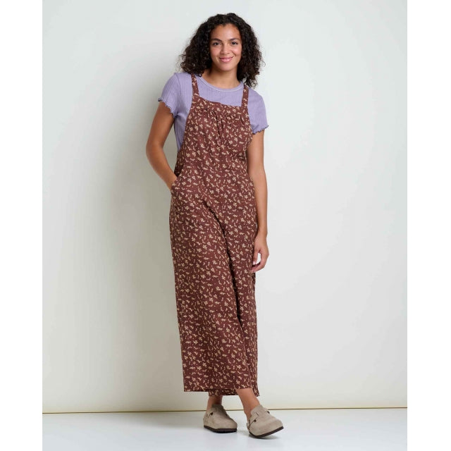 Toad & Co. Ws Taj Hemp Overall CHESTNUT FORAL PRINT / L