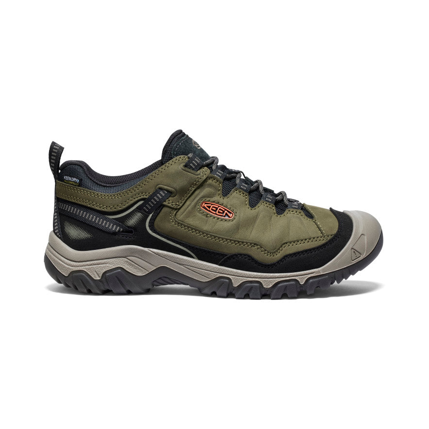 Keen Men's Targhee IV WP Dark Olive/ Gold Flame