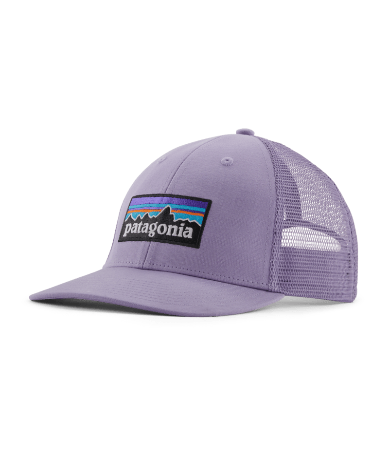 Patagonia P-6 Logo LoPro Trucker Hat Concrete Purple