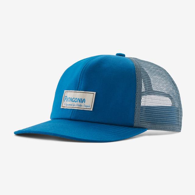 Patagonia Relaxed Trucker Hat Water People Label: Endless Blue