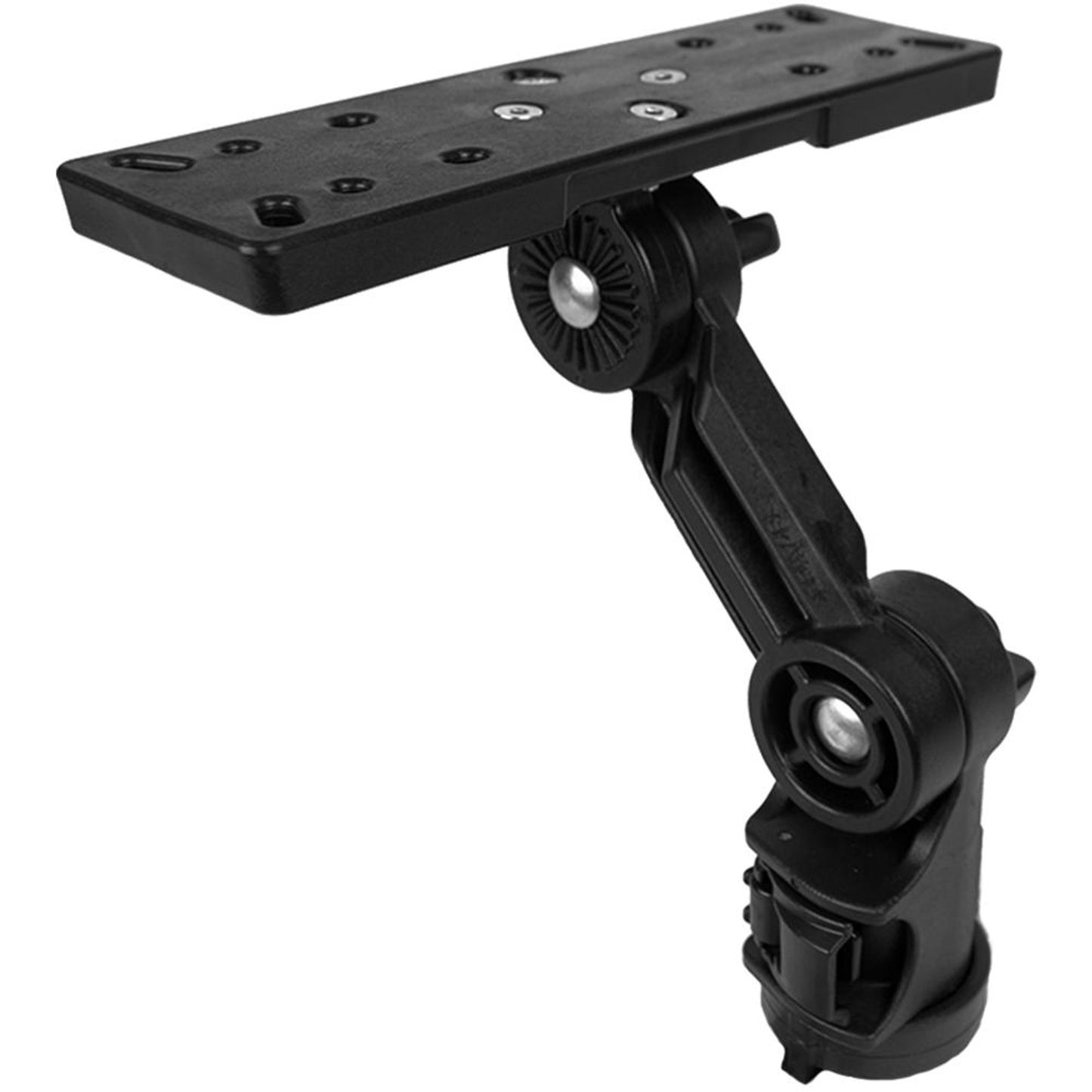 YakAttack Fish Finder Mount with LockNLoad Mounting System Large Rectangular Base, 4” ext