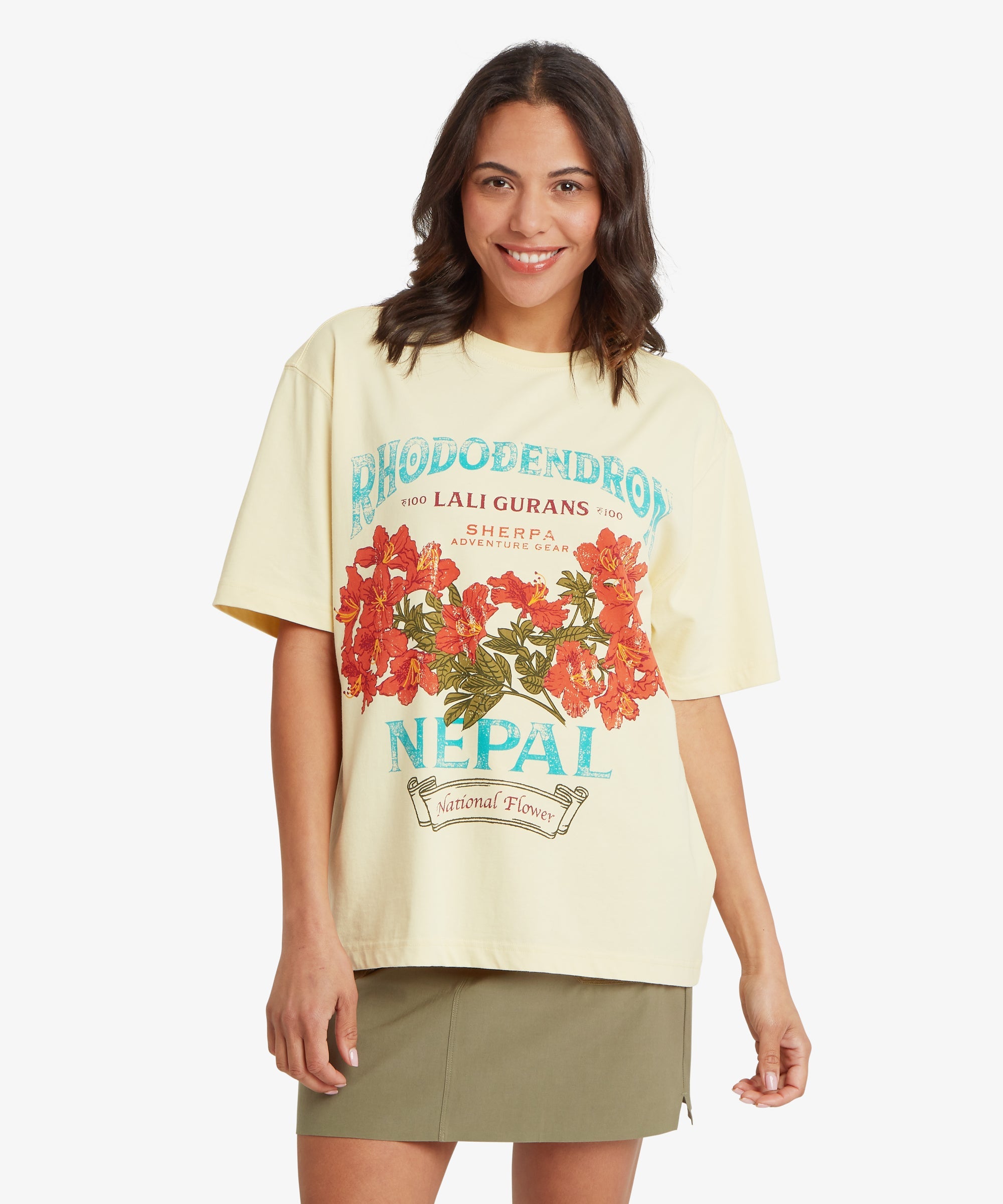 Sherpa Women TARCHO RHODODENDRON Tee - Organic, Eco-friendly & Adventu ...