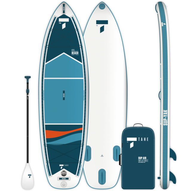 Tahe SUP-Yak Air 10'6, Kayak Package, White/Blue/Orange