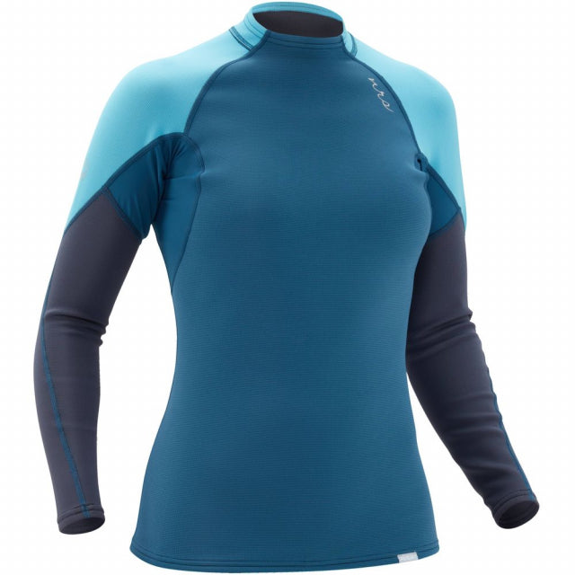 NRS Women's HydroSkin 0.5 Long-Sleeve Shirt Poseidon