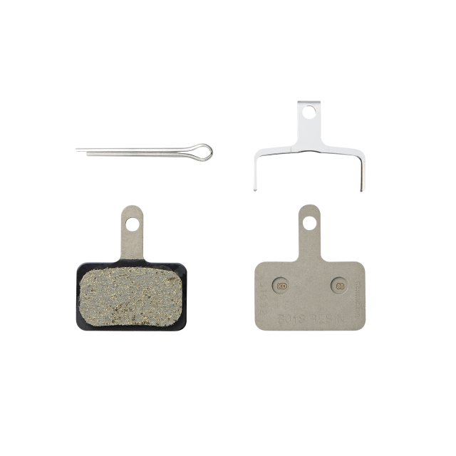 Shimano Cycling B05S-RX Resin Pad W/O Fin, W/Spring, W/3 Types Of Split Pin, 1 Pair One Color