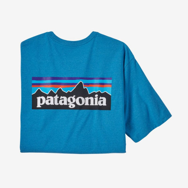 Patagonia Men's P-6 Logo Responsibili-Tee Anacapa Blue