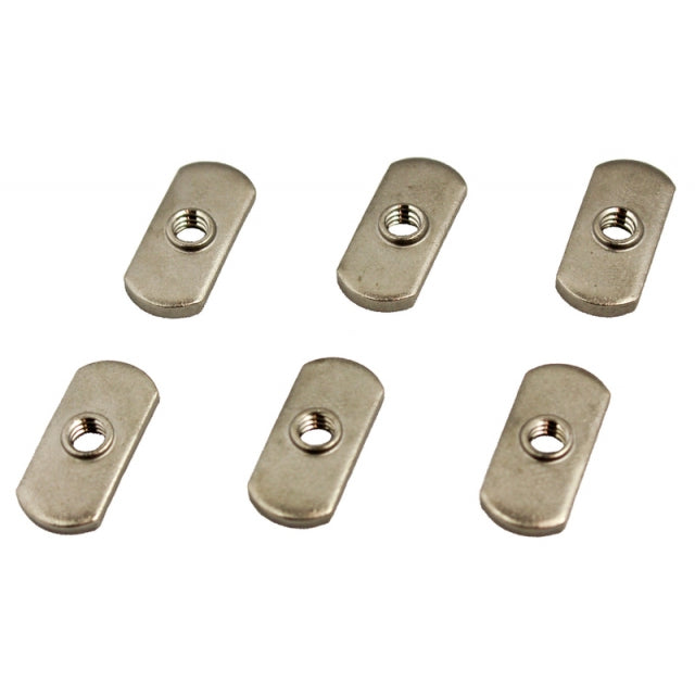 YakAttack Track Nut, 1/2‚Äù wide, 1/4-20 threads, 18-8 SS, 6 Pack