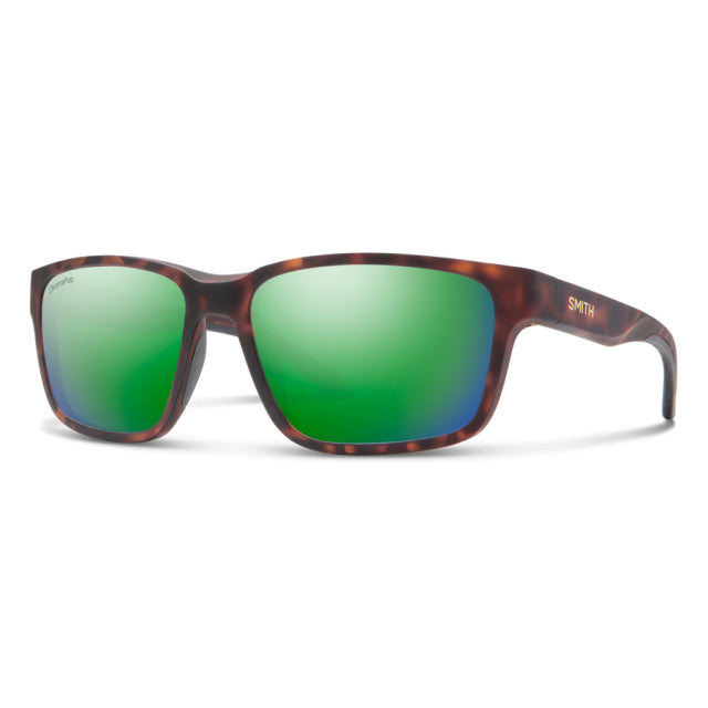 Smith Optics Basecamp Matte Tortoise - ChromaPop Polarized Green Mirror