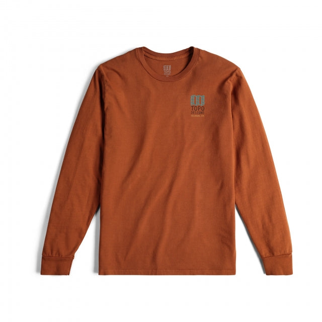 Topo Designs Large Logo Tee L/S M Clay