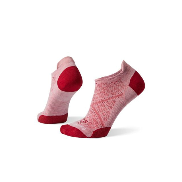 Smartwool Women's Run Zero Cushion Low Ankle Socks Pink Nectar